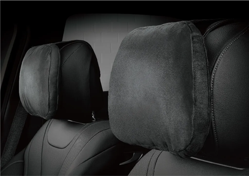 SUEDE HEADREST (BLACK)