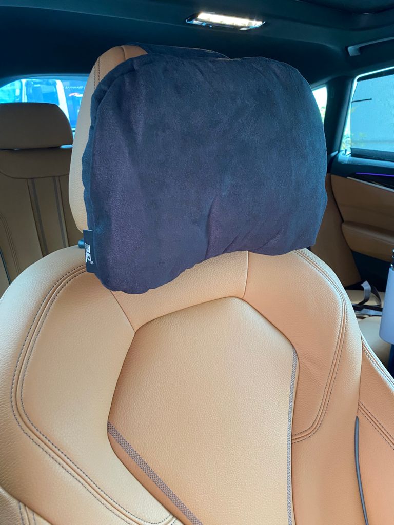 SUEDE HEADREST (BLACK)