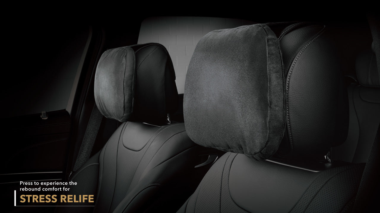 SUEDE HEADREST (BLACK)