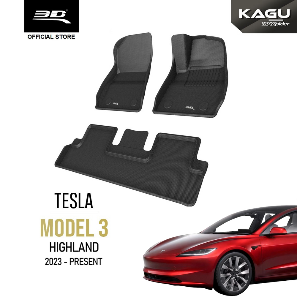 TESLA MODEL 3 HIGHLAND [2024 - PRESENT] - 3D® KAGU Car Mat
