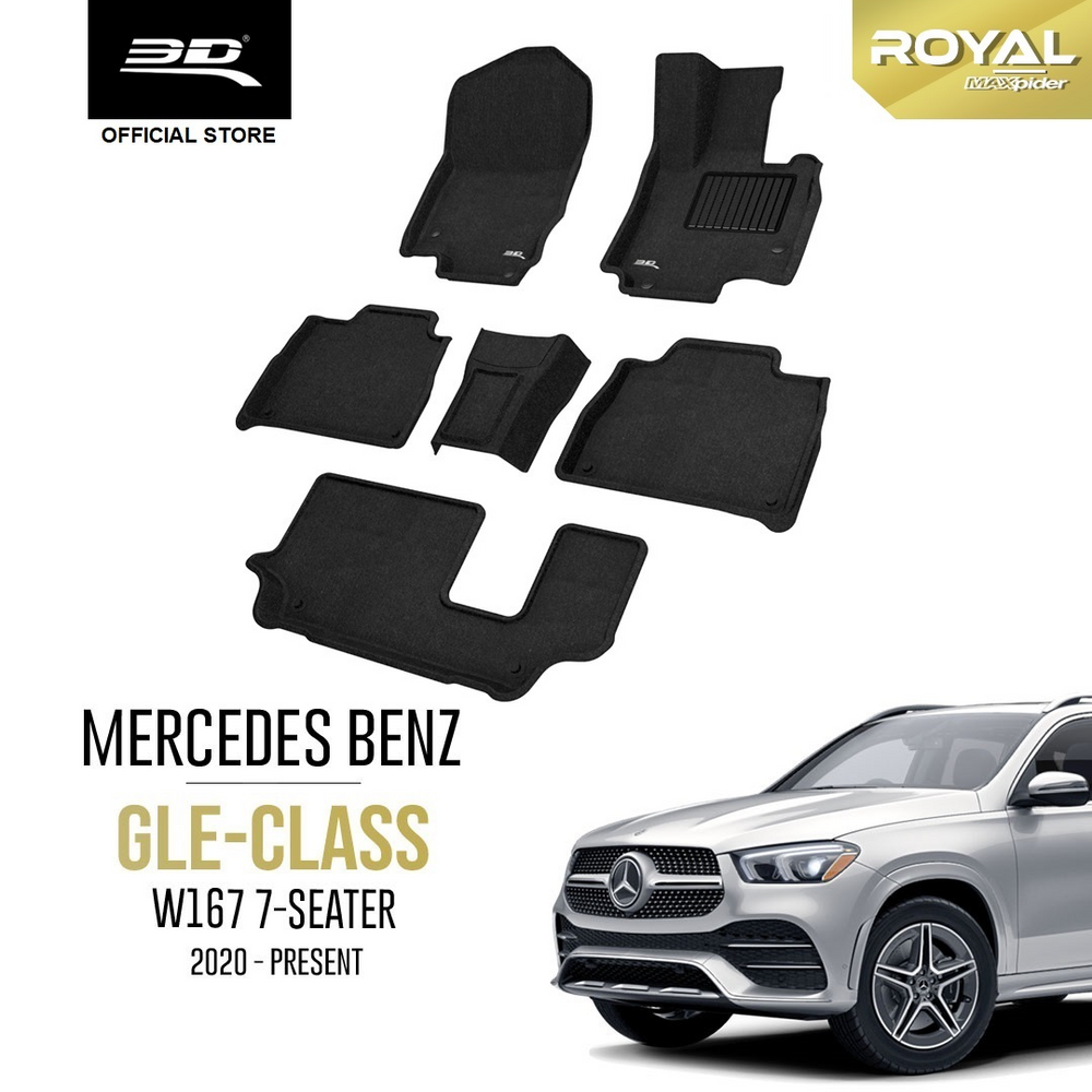 MERCEDES BENZ GLE 7-SEATER W167 [2019 - PRESENT] - 3D® ROYAL Car Mat