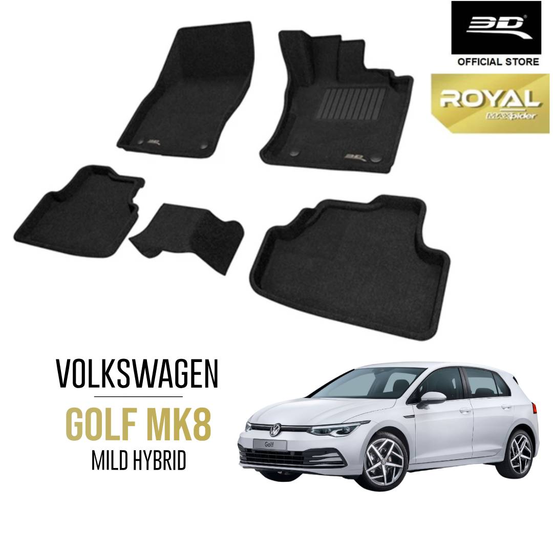 VOLKSWAGEN GOLF MK8 MILD HYBRID [2022 - Present] - 3D® ROYAL Car Mat