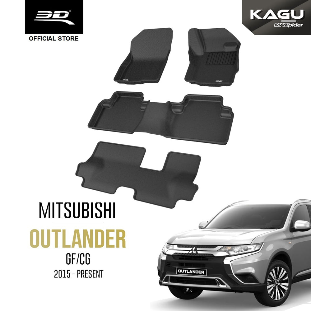 MITSUBISHI OUTLANDER (7 SEATER) [2015 - PRESENT] - 3D® KAGU Car Mat
