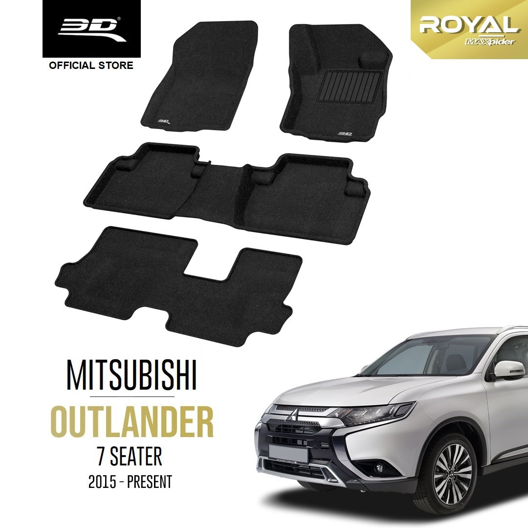 MITSUBISHI OUTLANDER (7 SEATER) [2015 - 2021]  - 3D® ROYAL Car Mat