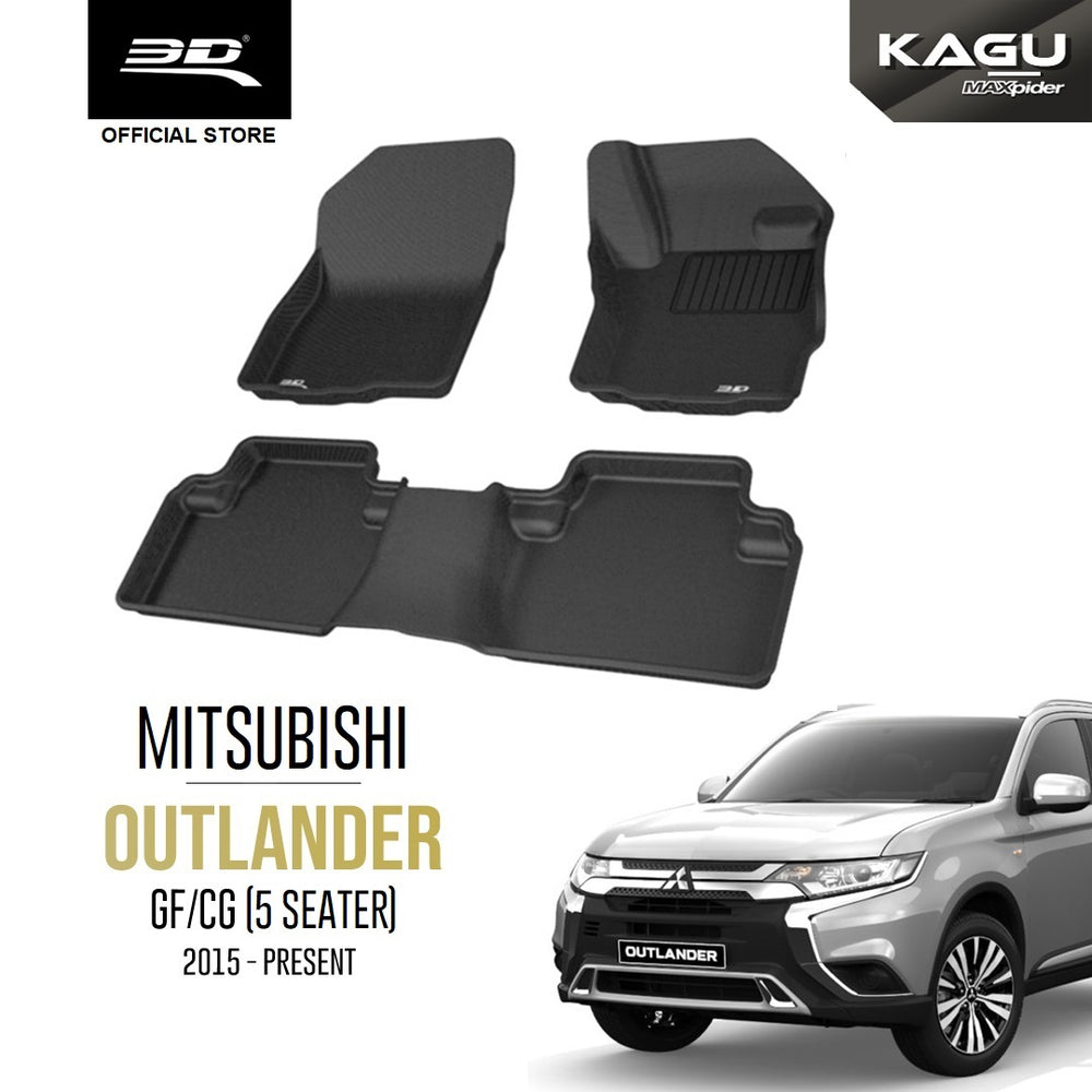 MITSUBISHI OUTLANDER (5 SEATER) [2015 - PRESENT] - 3D® KAGU Car Mat
