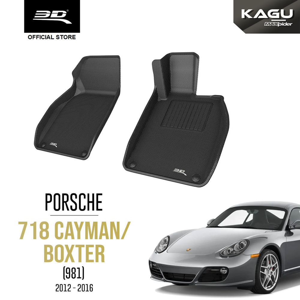 PORSCHE 718 CAYMAN/BOXSTER (981) [2012 - 2016] - 3D® KAGU Car Mat