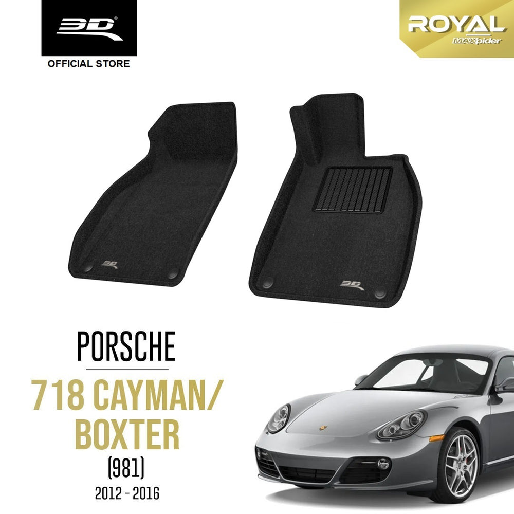 PORSCHE 718 CAYMAN/BOXTER (981) [2012 - 2016] - 3D® ROYAL Car Mat