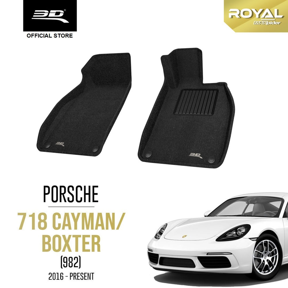 PORSCHE 718 CAYMAN/BOXTER (982) [2016 - PRESENT] - 3D® ROYAL Car Mat