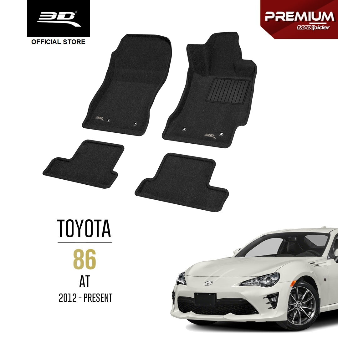 TOYOTA 86 AT [2012 - PRESENT] - 3D® PREMIUM Car Mat