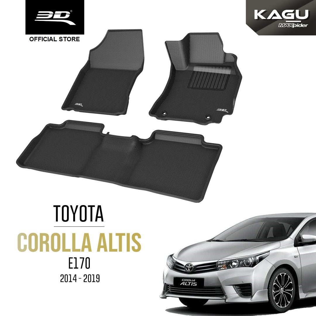 TOYOTA COROLLA ALTIS E170 [2014 - 2019] - 3D® KAGU Car Mat