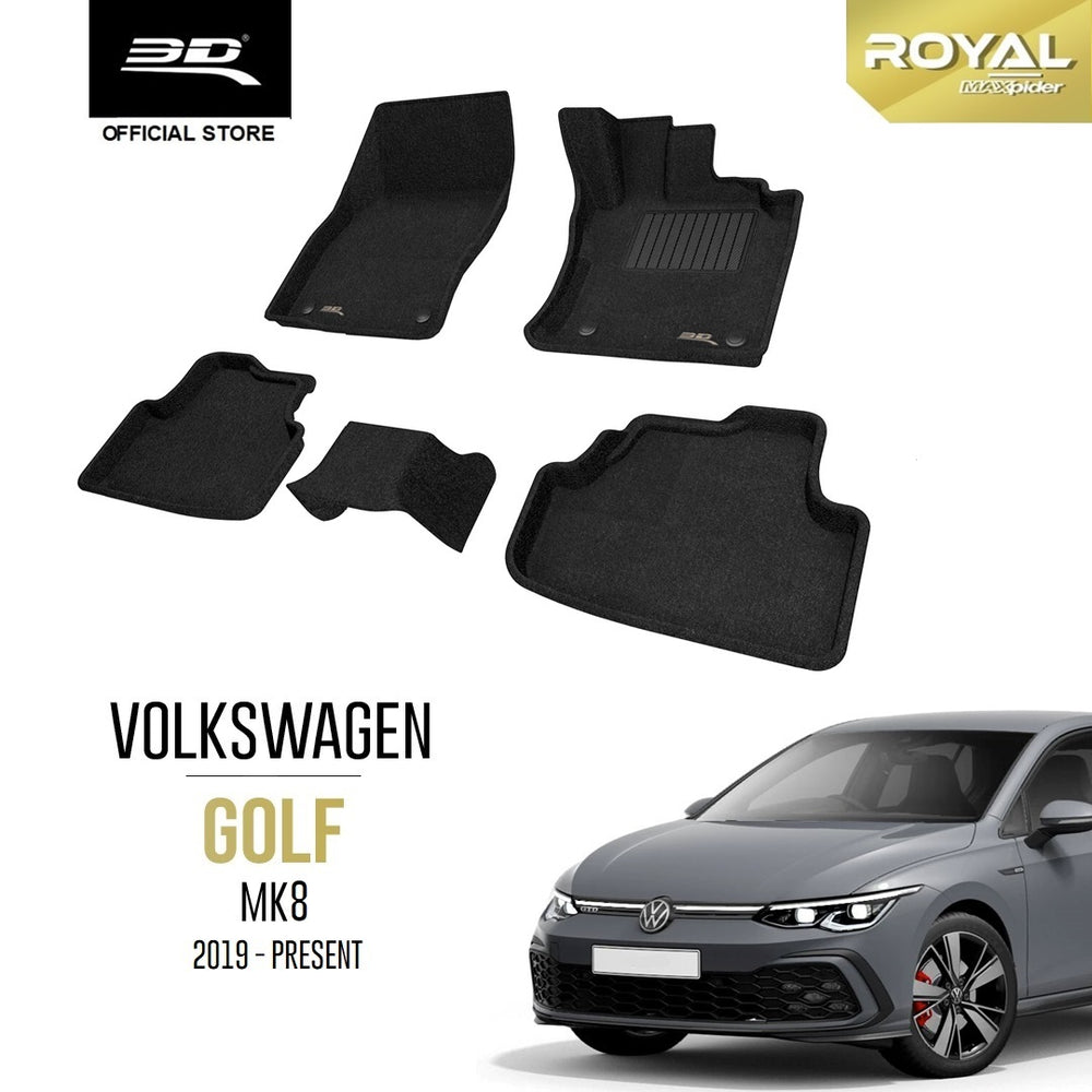 VOLKSWAGEN GOLF MK8 MILD HYBRID [2022 - Present] - 3D® ROYAL Car Mat