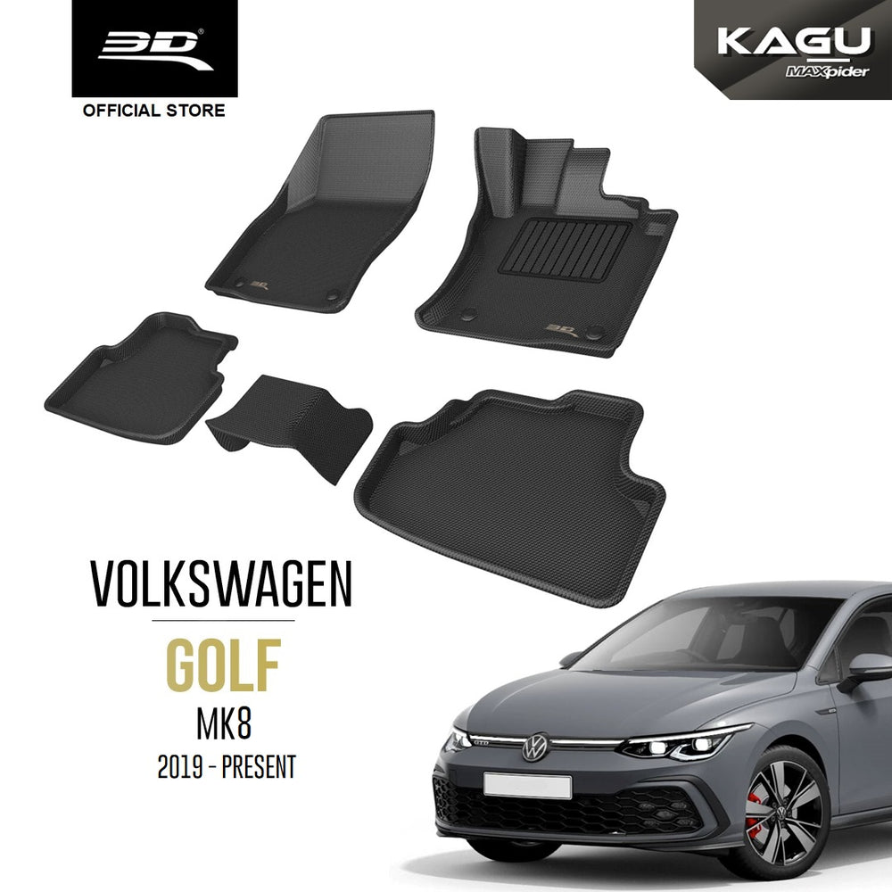 VOLKSWAGEN GOLF MK8 MILD HYBRID [2022 - Present] - 3D® KAGU Car Mat