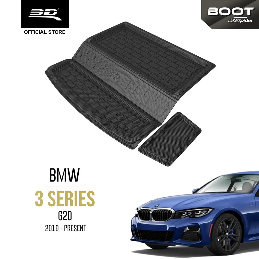 OMAC All-Weather TPE Cargo Mat Liner For BMW 3 Series G20 Sedan (2019-2025) & M3 G80 (2021-2024) – Black, Custom Fit