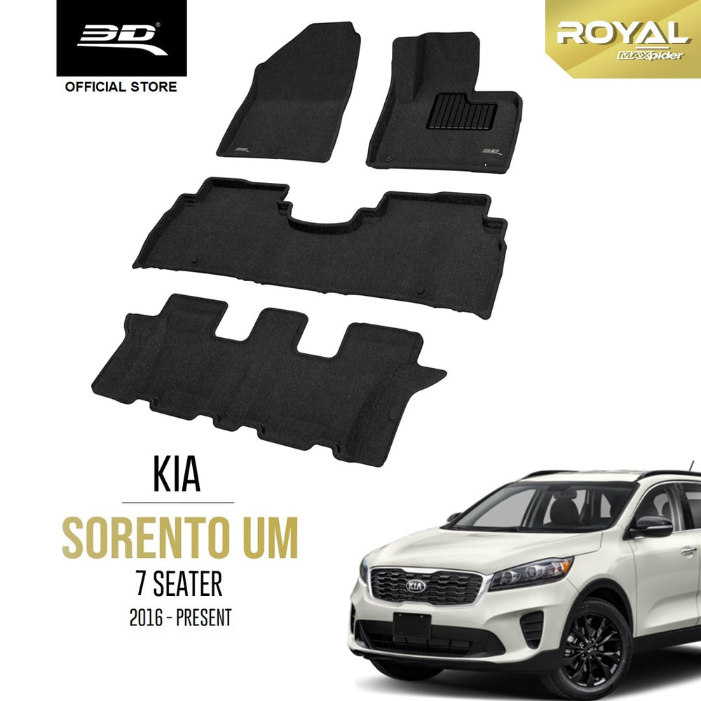 KIA SORENTO 7 SEATER [2016 - 2019] - 3D® ROYAL Car Mat
