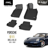 PORSCHE 911 (991.1/991.2) [2011 - 2019] - 3D® KAGU Car Mat