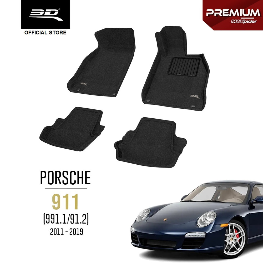 PORSCHE 911 (991.1/991.2) [2011 - 2019] - 3D® PREMIUM Car Mat