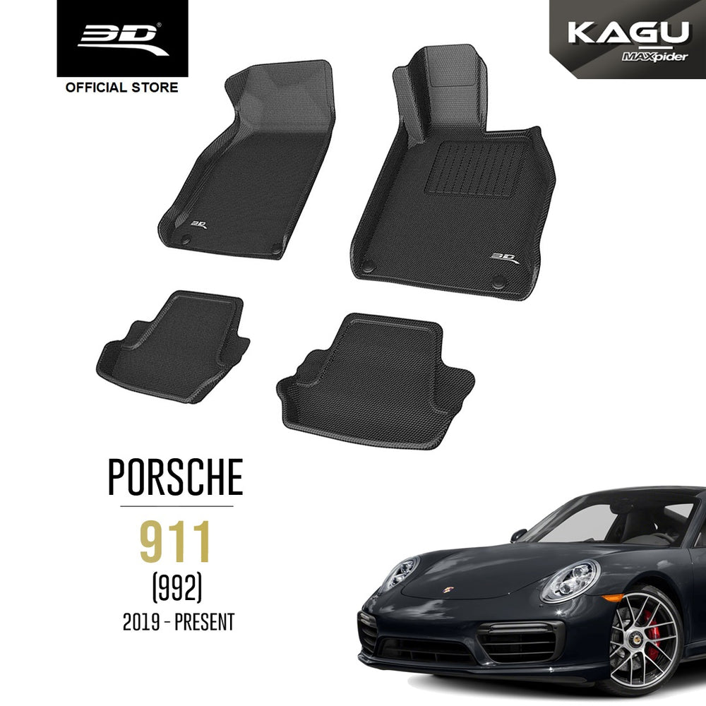 PORSCHE 911 (992) [2019 - PRESENT] - 3D® KAGU Car Mat