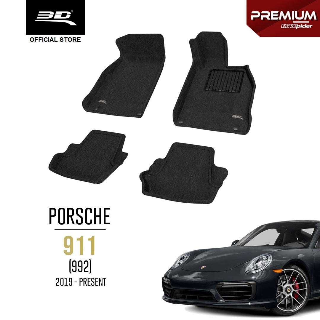 PORSCHE 911 (992) [2019 - PRESENT] - 3D® PREMIUM Car Mat