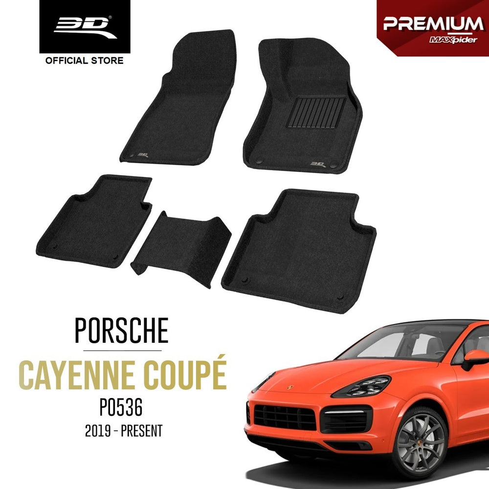 PORSCHE CAYENNE Coupé PO536 [2019 - PRESENT] - 3D® PREMIUM Car Mat